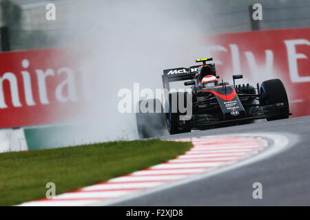 Suzuka, au Japon. 25 Septembre, 2015. Jenson Button F1 : Grand Prix du Japon à Suzuka Circuit dans Suzuka, Japon . Credit : Sho Tamura/AFLO SPORT/Alamy Live News Banque D'Images