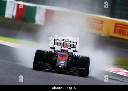 Suzuka, au Japon. 25 Septembre, 2015. Jenson Button F1 : Grand Prix du Japon à Suzuka Circuit dans Suzuka, Japon . Credit : Sho Tamura/AFLO SPORT/Alamy Live News Banque D'Images