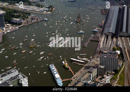 Voile 2015 intocht, het IJ à Amsterdam Banque D'Images