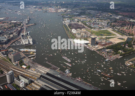 Voile 2015 intocht, het IJ à Amsterdam Banque D'Images