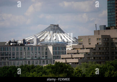 Sony Center sur la Potsdamer Platz - Skyline, Berlin-Kreuzberg. Banque D'Images