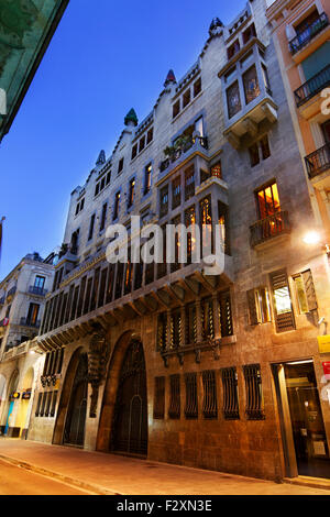 Palau Güell par Antoni Gaudí. 1910. Barcelone. Banque D'Images