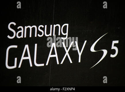 Markenname : 'Samsung Galaxy S5', Berlin. Banque D'Images
