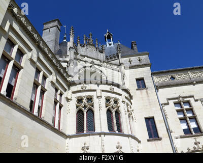 Château de Brézé, dans la Vallée des Rois, France Banque D'Images