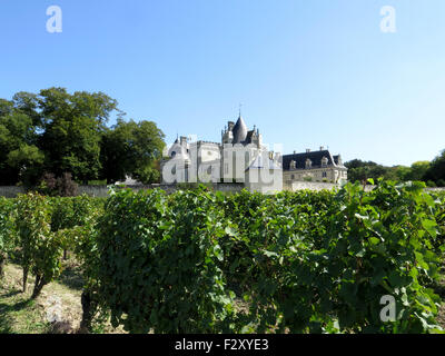 Château de Brézé, dans la Vallée des Rois, France Banque D'Images