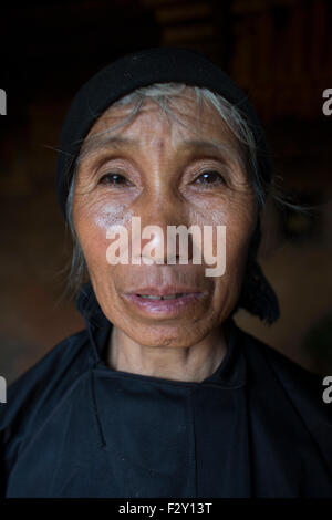 'Hani' de la tribu Hmong ethniques au nord du Vietnam. Banque D'Images