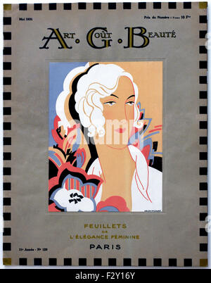 Art - Cour - Beaute Mai 1931 Français Paris ( fashion couture de vêtements de créateurs art ) Banque D'Images