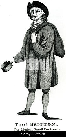 THOMAS BRITTON (1644-1714) English Le charbon de bois marchand et promoteur de concert Banque D'Images