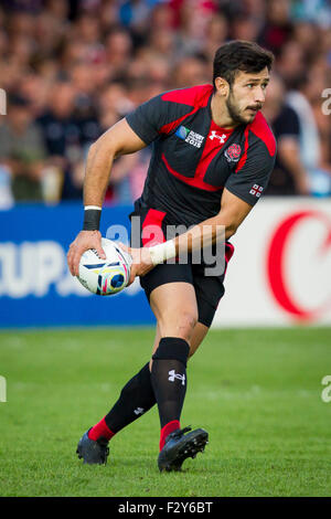 Kingsholm, Gloucester, Royaume-Uni. 25 Septembre, 2015. Coupe du Monde de Rugby. L'Argentine contre la Géorgie. Lasha Malaguradze de Géorgie. Credit : Action Plus Sport/Alamy Live News Banque D'Images