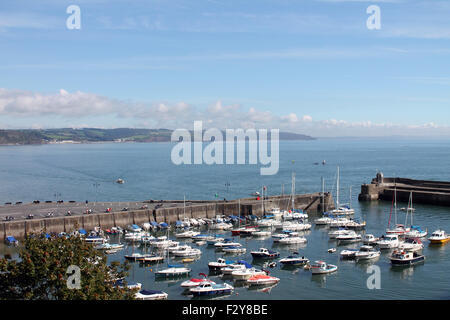 Saundersfoot harbour, Pembrokeshire, Pays de Galles, Royaume-Uni Ouest Banque D'Images