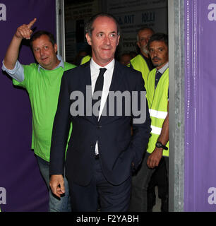 Pordenone, Italie. 25 Septembre, 2015. Luca Zaia, président de la Région Vénétie assiste au parti de la Lega Nord (Ligue du Nord) rassemblement régional le 25 septembre, 2015 à Pordenone Crédit : Andrea Spinelli/Alamy Live News Banque D'Images