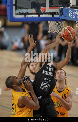 Londres, Royaume-Uni. 25 Septembre, 2015. British Basketball League - London Lions v Leeds vigueur. Crédit : Stephen Bartholomew/Alamy Live News Banque D'Images