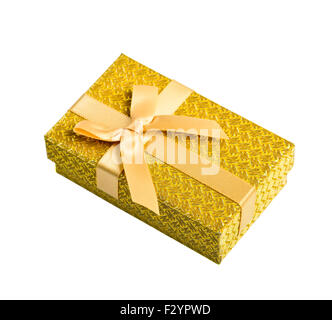 Gift box isolated on white with clipping path Banque D'Images