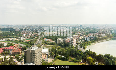 Vue aérienne de la ville de Bucarest Banque D'Images