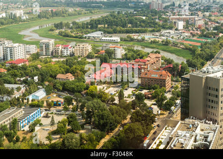 Vue aérienne de la ville de Bucarest Banque D'Images