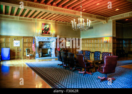La salle de conférence du gouverneur à l'intérieur de l'Arkansas State Capitol Building dans Little Rock Banque D'Images