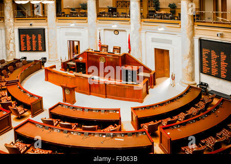 Chambre des représentants à l'intérieur de l'Arkansas State Capitol building dans Little Rock Banque D'Images