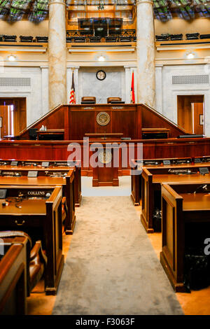 Chambre des représentants à l'intérieur de l'Arkansas State Capitol building dans Little Rock