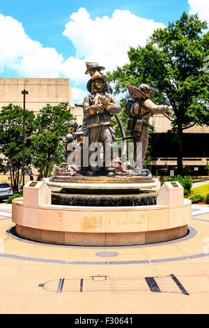 L'Arkansas Fallen Firefighters Memorial dans le parc de la capitale de l'Etat dans la région de Little Rock Banque D'Images