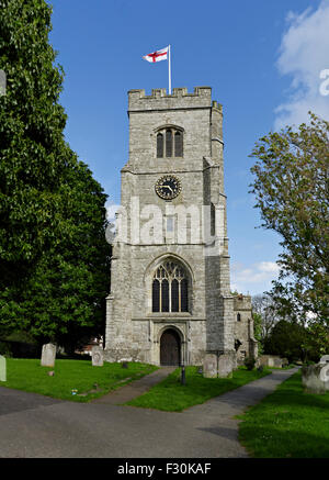 Charing, Église de St Pierre et Paul, dans le Kent. Tour Ouest, 1479-1527 Banque D'Images