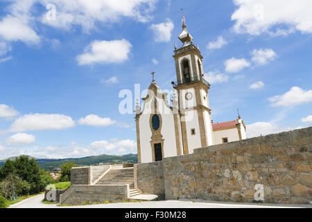 Igreja Matriz (baroque portugais typique, 18e siècle) dans la région de Infesta, Paredes de Coura dans la région de Norte, Portugal. Cette église est Banque D'Images