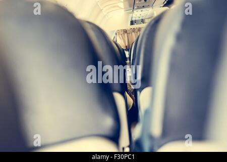 L'intérieur de l'avion. Banque D'Images