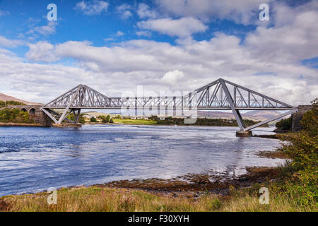 Connel pont enjambant le Loch Etive à Connel, Argyll and Bute, Ecosse, Royaume-Uni. Banque D'Images