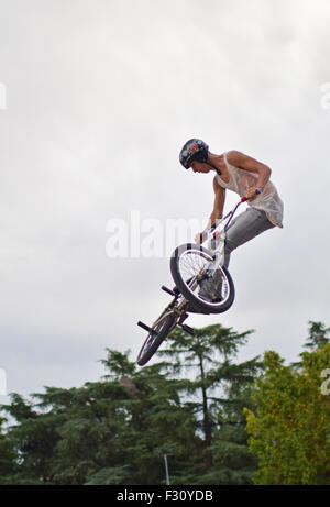 Madrid, Espagne. Sep 26, 2015 Exposition de BMX. Arnold classic europe 2015, madrid crédit : nano calvo / vwpics/Alamy live news Banque D'Images