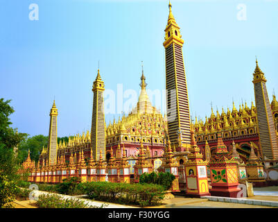 Pagode Thanboddhay, près de Monywa, Myanmar (Birmanie, Birmanie) Banque D'Images