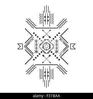 Éléments du vecteur de tribal thème ethnique . Illustration de Vecteur