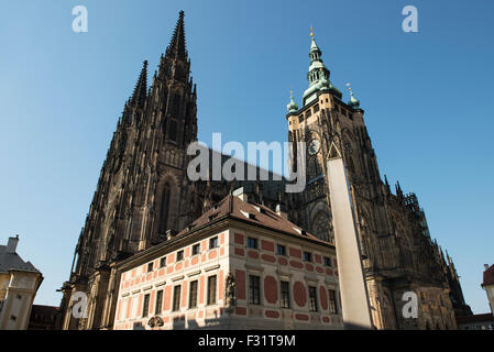 La Cathédrale Saint-Guy de Prague, en République Tchèque Banque D'Images