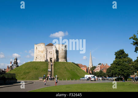 Clifford's Tower York uk Banque D'Images
