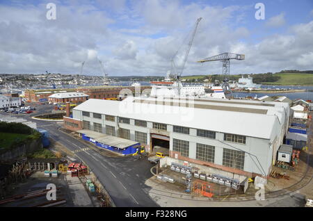 Falmouth Docks à Falmouth, Cornwall Banque D'Images