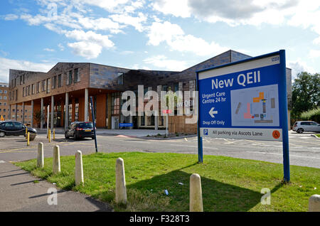 L'Hôpital Queen Elizabeth 2 (QE2) à Welwyn Garden City, Hertfordshire Banque D'Images