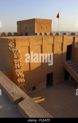 Intérieur de la Riffa Fort, Manama, Royaume de Bahreïn Banque D'Images