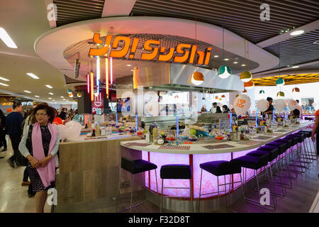 Yo ! Restaurant Sushi à Grand Central Shopping Centre, Birmingham, UK. Banque D'Images