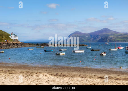 Yr Eifl, Porthdinllaen, péninsule Llyn, Galles, Royaume-Uni Banque D'Images