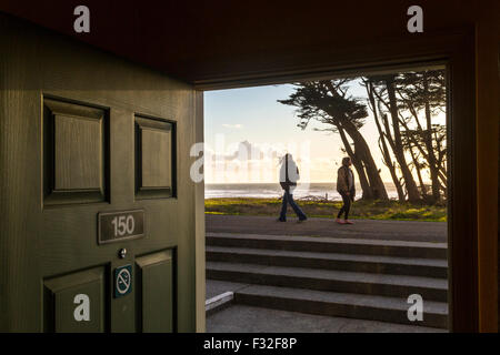 Coucher du soleil à Fort Bragg Californie Banque D'Images