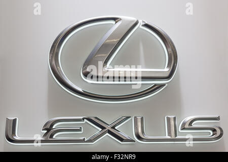 Logo de la société Lexus à l'IAA International Motor Show 2015 Banque D'Images