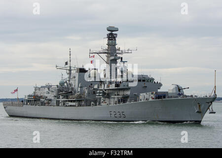 Le HMS Monmouth (F235). Banque D'Images