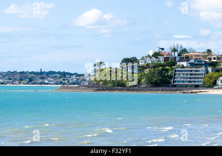 Mission Bay est une belle plage de sable blanc qui est situé à Auckland, Nouvelle-Zélande Banque D'Images