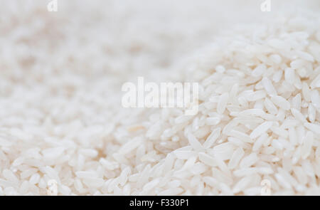 Gros plan du riz pour l'utiliser comme image de fond ou comme texture Banque D'Images