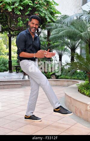 New Delhi, Inde. 28 Sep, 2015. Singh est Bling Bollywood est un film de comédie d'action réalisé par Prabhu Deva et les moulages pendant la promotion du film. Credit : Hemant Rawat/Pacific Press/Alamy Live News Banque D'Images