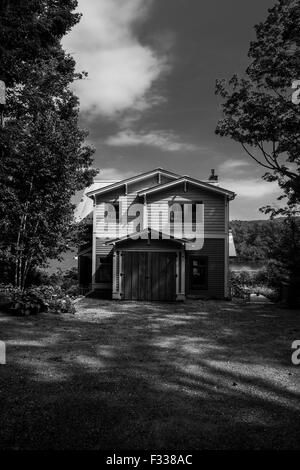 Stockbridge Massachusetts comté de Berkshire, Maisons sur Stockbridge Bowl. Banque D'Images