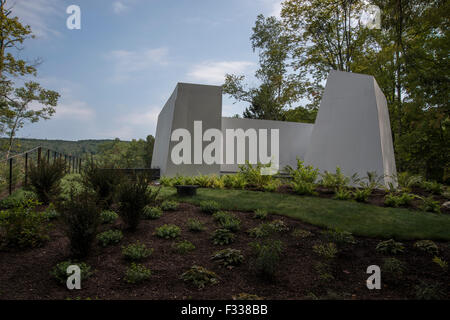 Stockbridge Massachusetts comté de Berkshire, Maisons sur Stockbridge Bowl. Banque D'Images