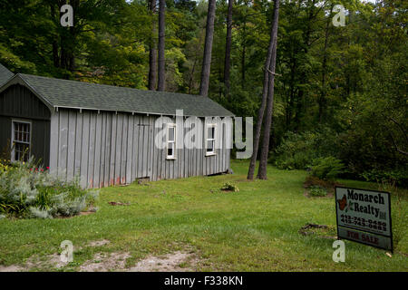 Stockbridge Massachusetts comté de Berkshire, Maisons sur Stockbridge Bowl. Banque D'Images