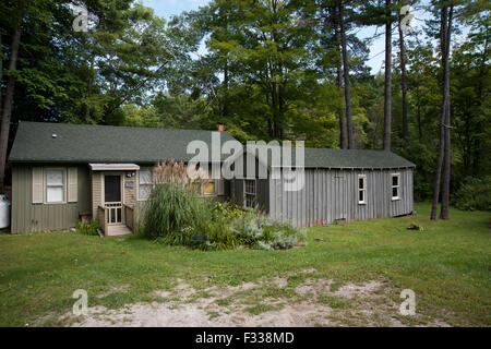 Stockbridge Massachusetts comté de Berkshire, Maisons sur Stockbridge Bowl. Banque D'Images
