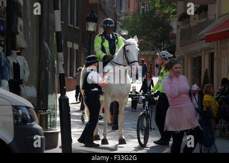 Force de police équestre Hampstead London UK Banque D'Images