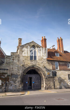 St Ann's Gate à Salisbury, Wiltshire, Royaume-Uni Banque D'Images