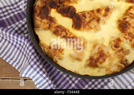 Tarte aux champignons Banque D'Images